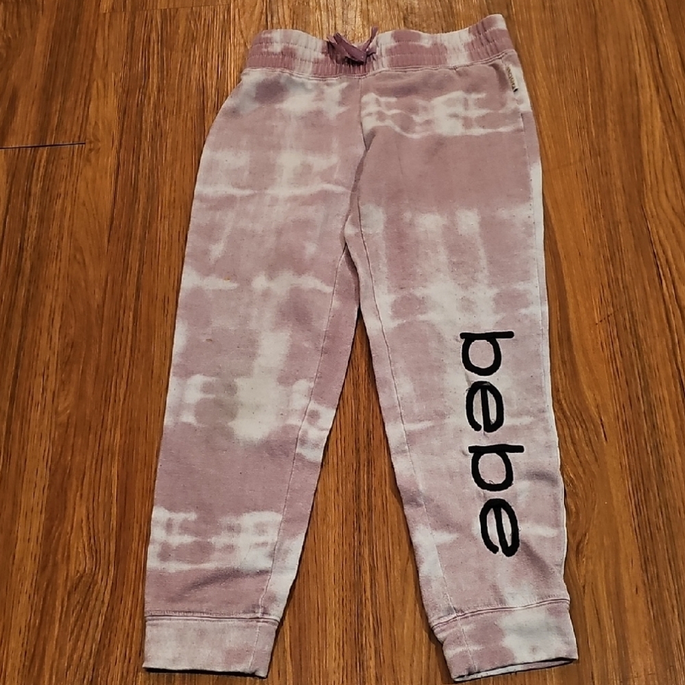 Bebe Kids Lavender Tie-Dye Joggers